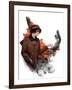 "Woman Hunter Feeding Squirrel,"November 3, 1923-Charles A. MacLellan-Framed Giclee Print