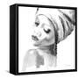 Woman I BW Crop-Aimee Del Valle-Framed Stretched Canvas