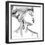 Woman III BW Crop-Aimee Del Valle-Framed Art Print