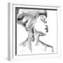 Woman III BW Crop-Aimee Del Valle-Framed Art Print