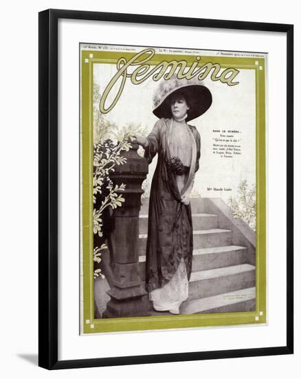 Woman in 1910-null-Framed Photographic Print