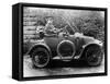 Woman in a 1911 Convertible Renault Ax, C1911-null-Framed Stretched Canvas
