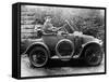 Woman in a 1911 Convertible Renault Ax, C1911-null-Framed Stretched Canvas