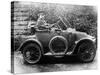 Woman in a 1911 Convertible Renault Ax, C1911-null-Stretched Canvas