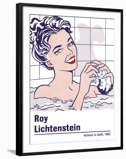 Woman in a Bath-Roy Lichtenstein-Framed Art Print