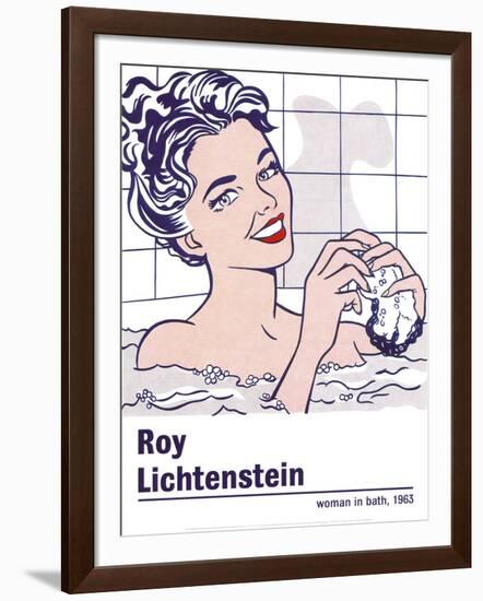 Woman in a Bath-Roy Lichtenstein-Framed Art Print