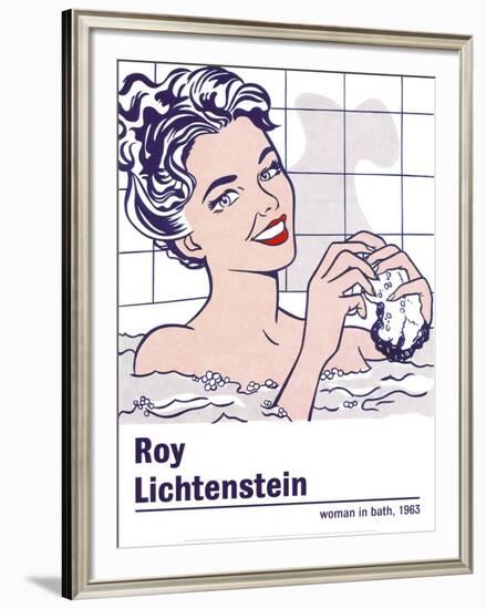 Woman in a Bath-Roy Lichtenstein-Framed Art Print