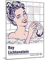 Woman in a Bath-Roy Lichtenstein-Mounted Art Print