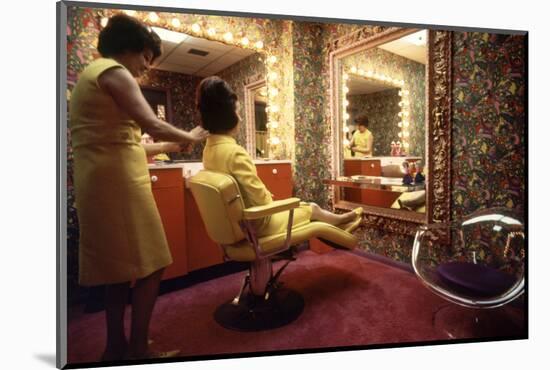 Woman in a Beauty Salon in the Harris County Domed Stadium 'Astrodome', Houston, TX, 1968-Mark Kauffman-Mounted Photographic Print