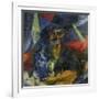 Woman in a Cafe: Compentrations of Lights and Planes-Umberto Boccioni-Framed Giclee Print