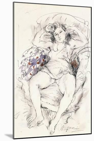 Woman in a Chair, 1925-1926-Jules Pascin-Mounted Giclee Print