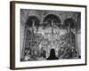 Woman in a Church Contemplating a Wall Painting of the Crucifixion-Carl Mydans-Framed Photographic Print