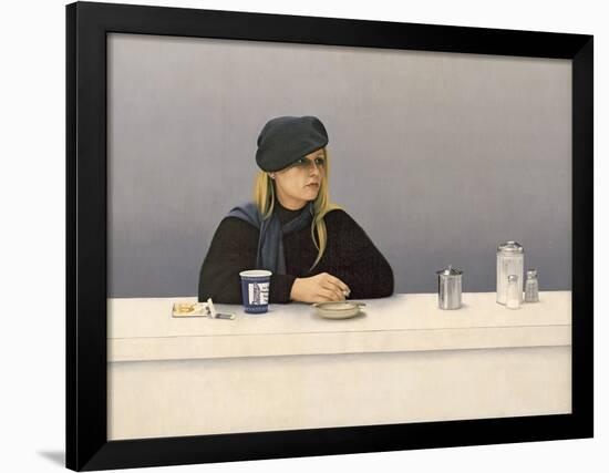 Woman in a Coffee Shop, 1982-Max Ferguson-Framed Premium Giclee Print