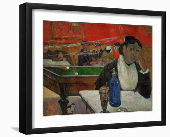 Woman in a Coffeehouse, Madame Ginoux in the Cafe De La Gare in Arles-Paul Gauguin-Framed Giclee Print
