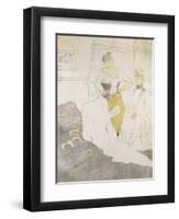 Woman in a Corset, from Elles; Femme En Corset, from Elles, 1896-Henri de Toulouse-Lautrec-Framed Premium Giclee Print