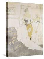 Woman in a Corset, from Elles; Femme En Corset, from Elles, 1896-Henri de Toulouse-Lautrec-Stretched Canvas