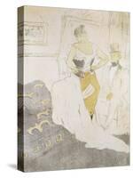 Woman in a Corset, from Elles-Henri de Toulouse-Lautrec-Stretched Canvas