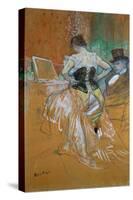 Woman in a Corset-Henri de Toulouse-Lautrec-Stretched Canvas