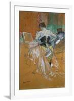 Woman in a Corset-Henri de Toulouse-Lautrec-Framed Giclee Print