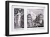 Woman in a Dress and London Street Scene, 1803-null-Framed Giclee Print