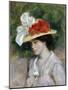 Woman in a Flowered Hat, 1889-Pierre-Auguste Renoir-Mounted Giclee Print