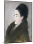 Woman in a Fur Coat in Profile, 1879-Edouard Manet-Mounted Giclee Print