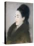 Woman in a Fur Coat in Profile, 1879-Edouard Manet-Stretched Canvas