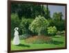 Woman in a Garden, 1867-Claude Monet-Framed Giclee Print