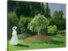 Woman in a Garden, 1867-Claude Monet-Stretched Canvas