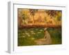 Woman in a Garden, 1876-Claude Monet-Framed Giclee Print