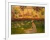 Woman in a Garden, 1876-Claude Monet-Framed Giclee Print