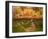 Woman in a Garden, 1876-Claude Monet-Framed Giclee Print