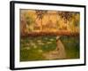 Woman in a Garden, 1876-Claude Monet-Framed Giclee Print