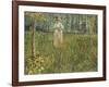 Woman in a Garden, 1887-Vincent van Gogh-Framed Giclee Print