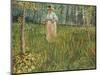 Woman in a Garden (Femme Dans Un Jardin), 1887-Vincent van Gogh-Mounted Giclee Print