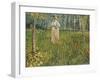 Woman in a Garden (Femme Dans Un Jardin), 1887-Vincent van Gogh-Framed Giclee Print