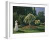 Woman in a Garden-Claude Monet-Framed Giclee Print