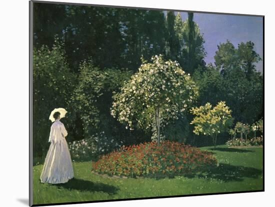 Woman in a Garden-Claude Monet-Mounted Giclee Print