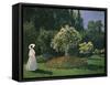 Woman in a Garden-Claude Monet-Framed Stretched Canvas