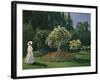 Woman in a Garden-Claude Monet-Framed Giclee Print