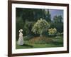 Woman in a Garden-Claude Monet-Framed Giclee Print