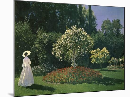 Woman in a Garden-Claude Monet-Mounted Giclee Print
