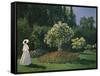Woman in a Garden-Claude Monet-Framed Stretched Canvas