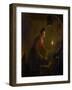 Woman in a Kitchen by Candlelight-Michiel Versteegh-Framed Giclee Print