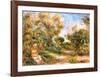 Woman in a Landscape-Pierre-Auguste Renoir-Framed Art Print