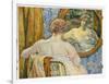 Woman in a Mirror, 1907-Théo van Rysselberghe-Framed Giclee Print