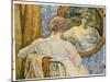 Woman in a Mirror, 1907-Théo van Rysselberghe-Mounted Giclee Print
