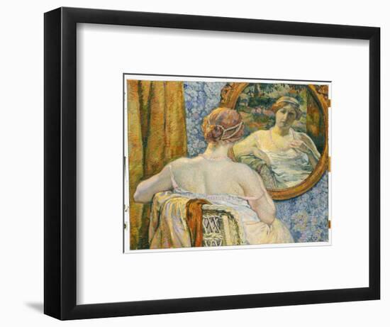 Woman in a Mirror, 1907-Théo van Rysselberghe-Framed Giclee Print