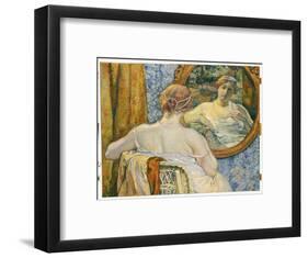 Woman in a Mirror, 1907-Théo van Rysselberghe-Framed Giclee Print