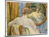 Woman in a Mirror, 1907-Théo van Rysselberghe-Mounted Giclee Print